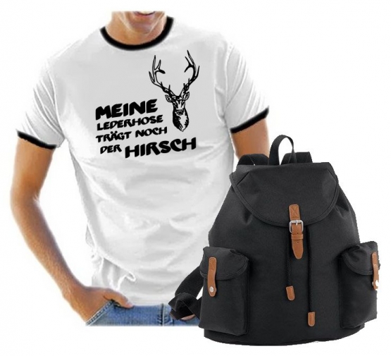 Oktoberfest T-Shirt + Wiesn Vintage Rucksack ! Meine Lederhose t