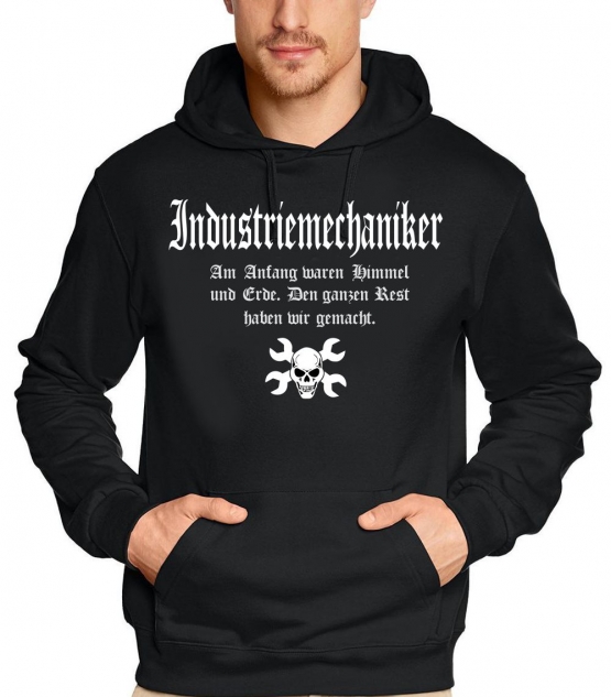 INDUSTRIEMECHANIKER Sweatshirt mit Kapuze HOODIE S M L XL 2XL 3X