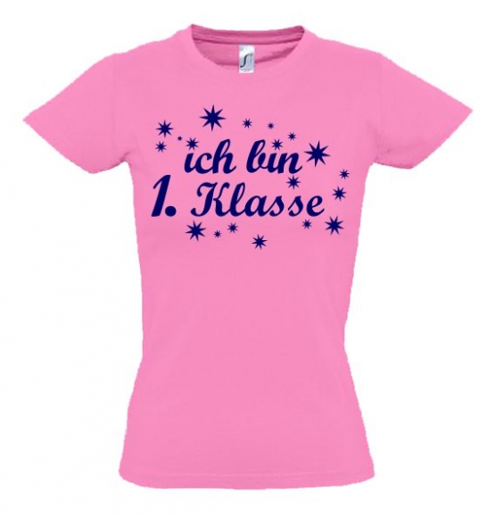 Ich bin 1. Klasse T-Shirt Mädchen Einschulung Schulanfang Gr. 98