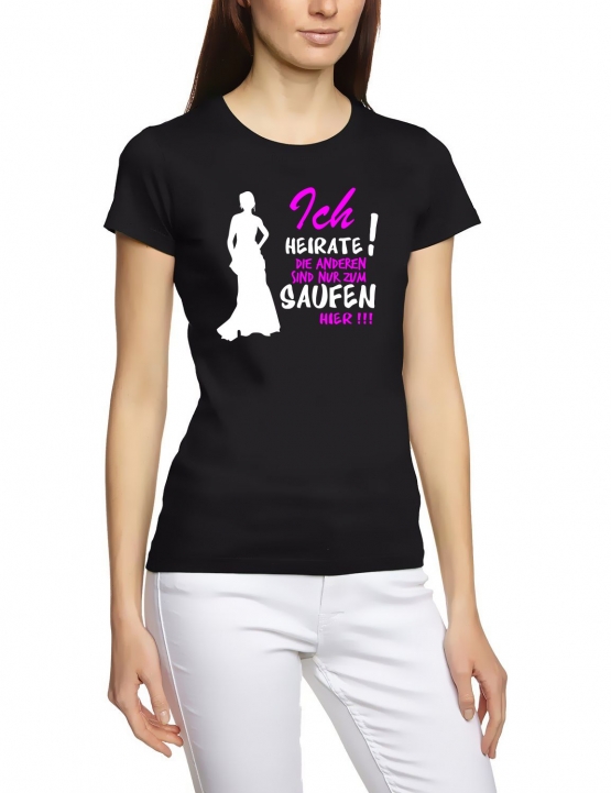 JUNGGESELLINNENABSCHIEDS KOMBI: T-SHIRT + HUT | BRAUT UND FREUND
