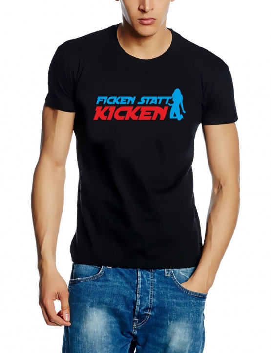 Ficken statt Kicken T-Shirt ANTI FUSSBALL