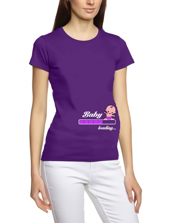 Baby loading… ! Süsses T-Shirt für Paare Liebe Love T-Shirt Mann Frau Kind Gr. S M L XL XXL XXXL