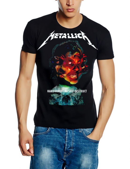 METALLICA T-Shirt HARDWIRED...TO SELF-DESTRUCT Cover Neues Album Shirt, Schwarz S M L XL XXL