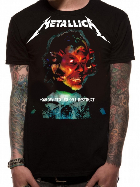 METALLICA T-Shirt HARDWIRED...TO SELF-DESTRUCT Cover Neues Album Shirt, Schwarz S M L XL XXL