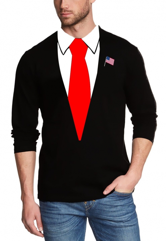 DONALD TRUMP KOSTÜM - US PRESIDENT Karneval Faschingskostum USA WAHL S M L XL XXL 3XL