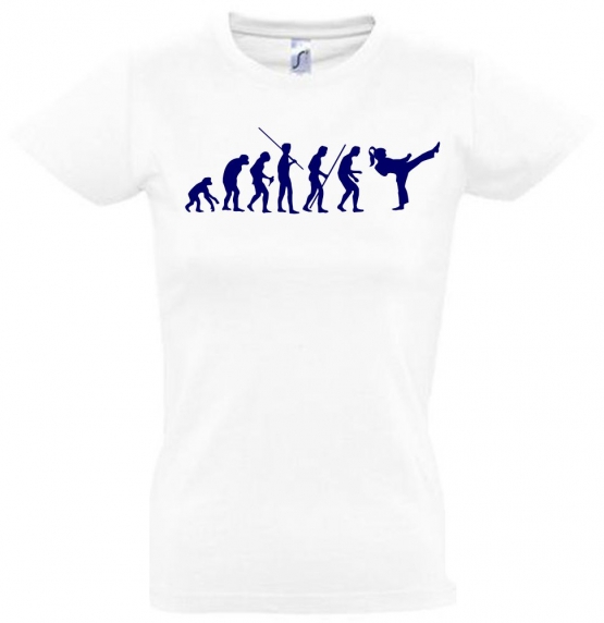 Mädchen Karate KICKBOXEN Evolution Kinder T-SHIRT Kids Gr.128 - 164 cm Thai Boxen, Taekwondo, Judo, K1, Aikido, Ju Jutsu