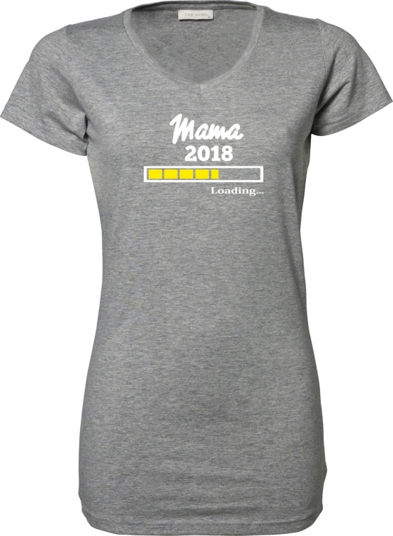 Mama 2018 Loading ... T-Shirt für Schwangere - Mama LONG SHIRT Extra Langes Strech T-Shirt XS S M L XL XXL