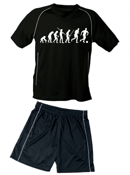 TRIKOT SET Fußball Evolution Kinder Fußball Trikot + Hose  Kids 98-104, 110-116, 122-128, 134-140, 146-152, 158-164 cm schwarz, rot, blau. Grün, orange, weiß, gelb