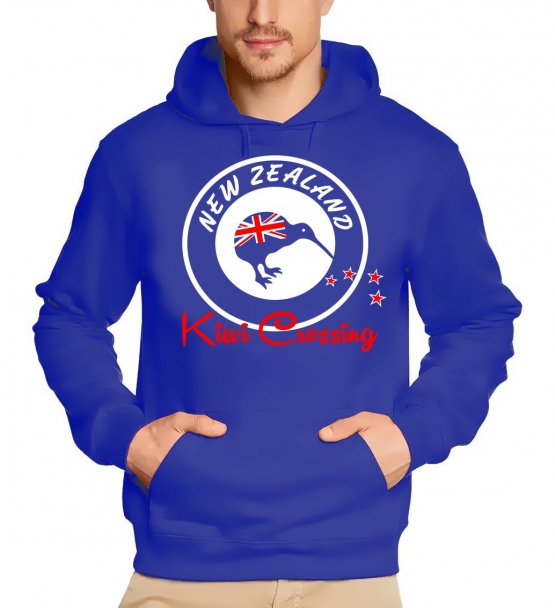 NEW ZEALAND NEU Kiwi Crossing Kapuzensweater NEUSEELAND Blau Schwarz Navy S M L XL XXL 3XL 4XL 5XL