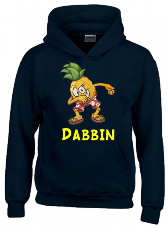 DABBIN ANANAS ! Kinder HOODIE Sweatshirt mit Kapuze Kids Gr.128 - 164 cm Dabbing