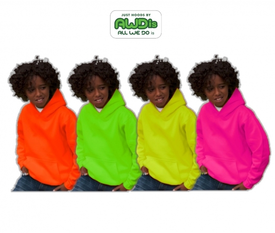 HANDBALL EVOLUTION ! NEON KINDER SPORT HOODIES  Sweatshirt mit Kapuze- Neongelb, Neongrün, Neonpink, Neonorange Kinder Funktionsshirts Trikot für alle Sportarten 3 bis 14 Jahre