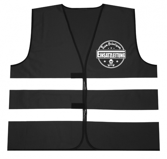 JGA Warnweste EINSATZLEITUNG Jungesellenabschied Druck Vorne + hinten !  Neongelb Neonorange Schwarz Pink S M L XL XXL