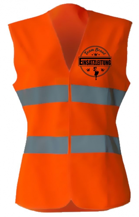 Damen Jga Warnweste EINSATZLEITUNG Jungesellinnenabschied Neongelb Neonorange  S M L XL XXL