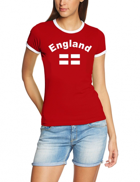 WM 2018 Fußball alle Nationen Damen T-Shirt Trikot S-XXL Deutschland England Frankreich Brasilien... alle 32 Länder