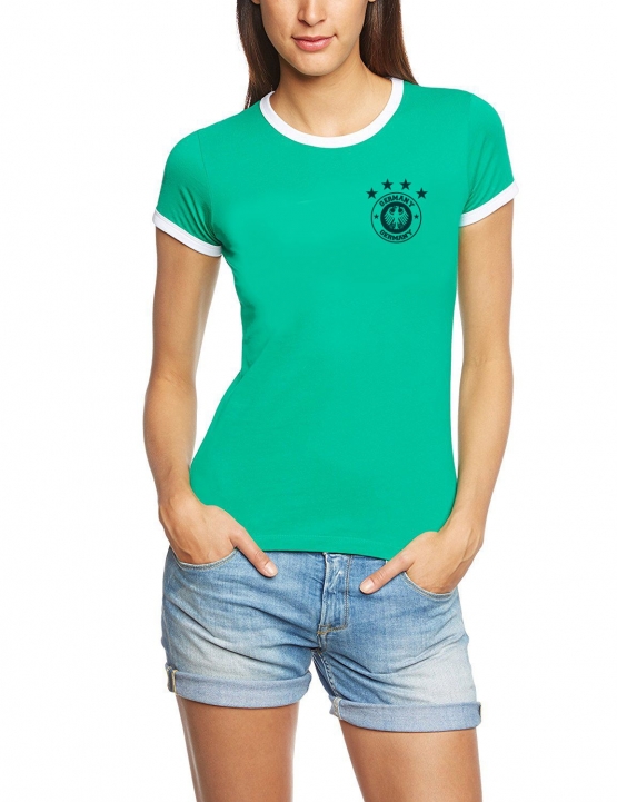 WM 2018 Deutschland Damen Retro T-Shirt Trikot S-XXL