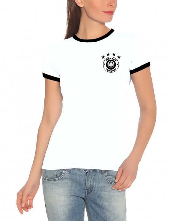WM 2018 Deutschland Damen Retro T-Shirt Trikot S-XXL