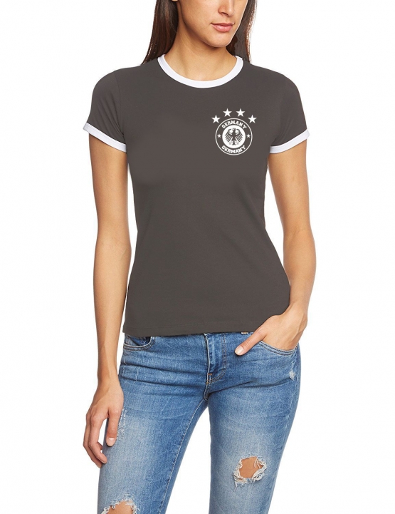 WM 2018 Deutschland Damen Retro T-Shirt Trikot S-XXL