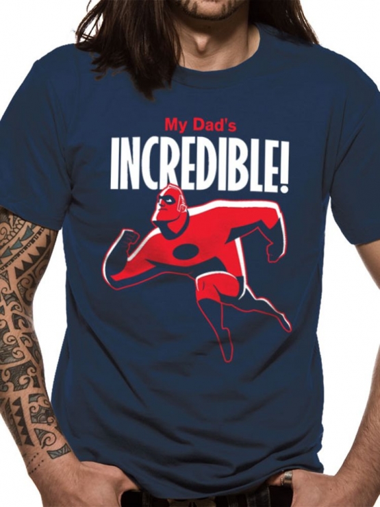 INCREDIBLES 2 - My DAD IS INCREDIBLE ORIGINAL  T-Shirt Blau Gr. S M L XL 2XL