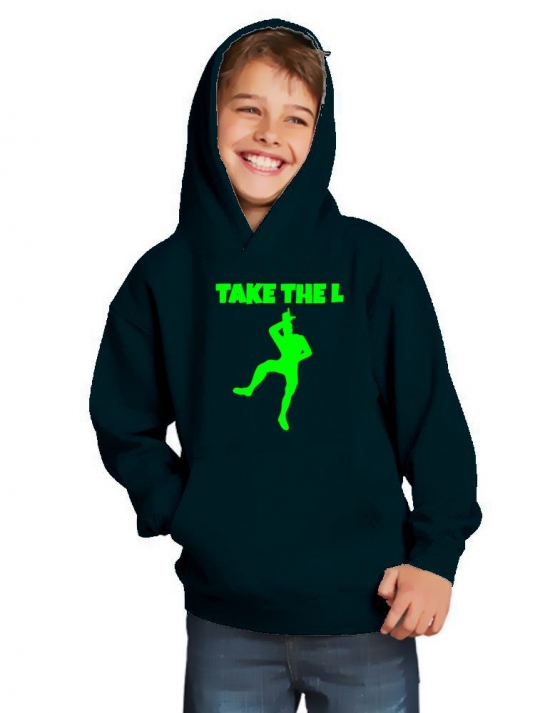 TAKE THE L Hoodie Sweatshirt mit Kapuze Gr. 116 128 140 152 164 cm