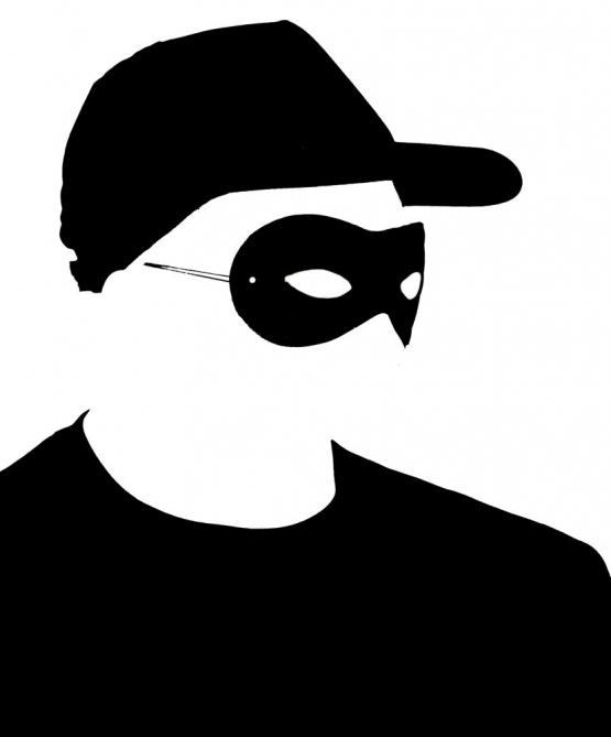KLEPTOMANE Kostüm Einbrecher Set Maske, T-Shirt, Cap schwarz S M L XL XXL 3XL 4XL 5XL und Kinderkostüm 104 116 128 140 152 164cm
