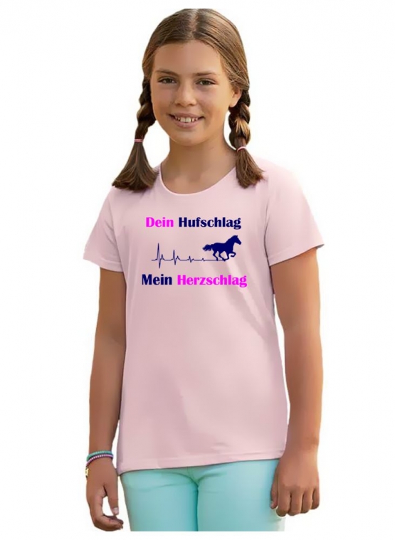 Dein Hufschlag - Mein Herzschlag ! Hoodie Sweatshirt mit Kapuze Gr. 116 128 140 152 164 cm Reiten Pferde
