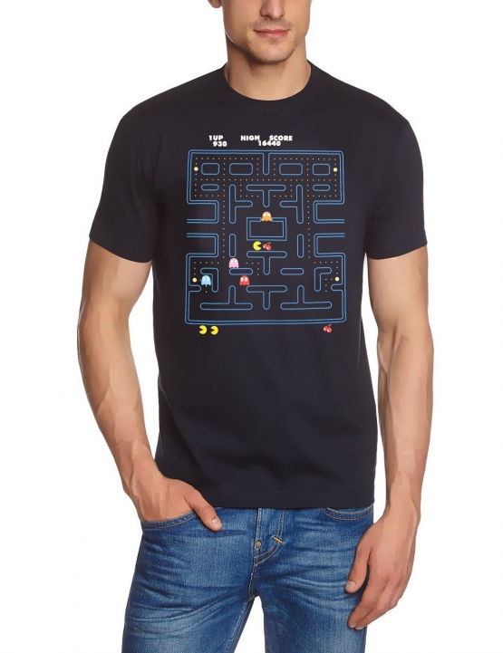 PACMAN MAZE ORIGINAL Navy Grössen S M L XL