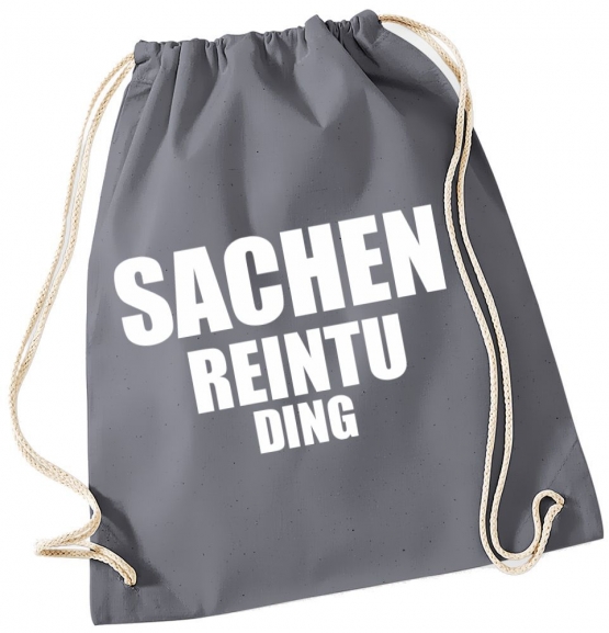 SACHEN REIN TU DING ! Turnbeutel Schwarz