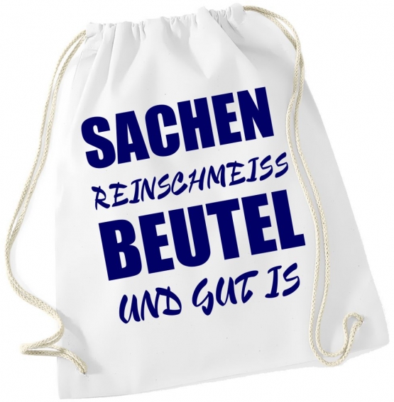 SACHEN REINSCHMEISSBEUTEL UND GUT IS ! Turnbeutel Schwarz