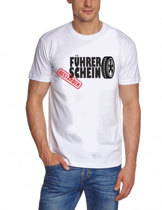Führerschein bestanden - Reifen T-Shirt zur Führerscheinprüfung, praktische Prüfung, Fahranfänger Schwarz S M L XL 2XL 3XL 4XL 5XL