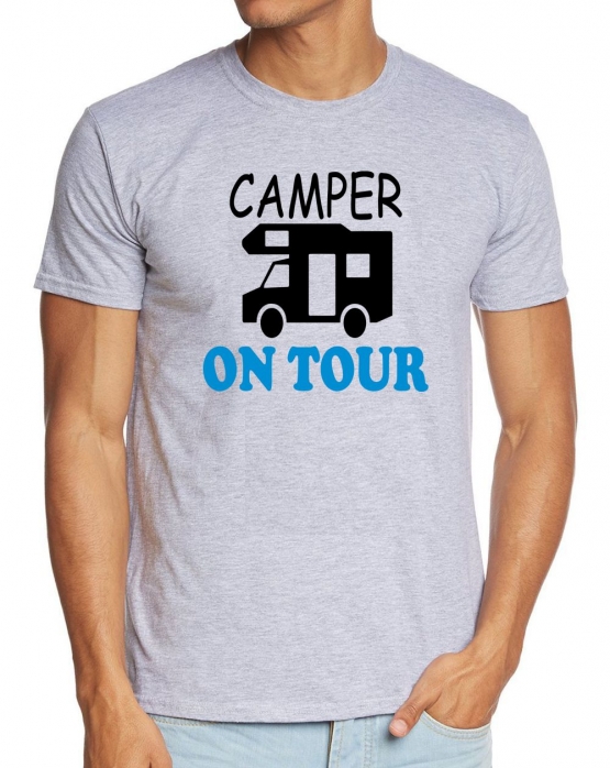 Camper on Tour   T-Shirt Zelten, Wohnmobil, Wohnwagen, Campingplatz S M L XL 2XL 3XL 4XL 5XL