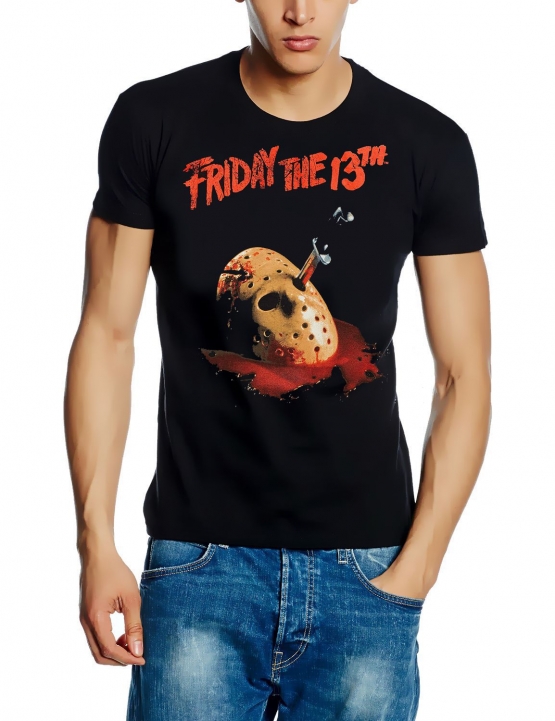 Friday 13th dagger original Herren Freitag der 13. T-Shirt  Schwarz  S M L XL 2XL