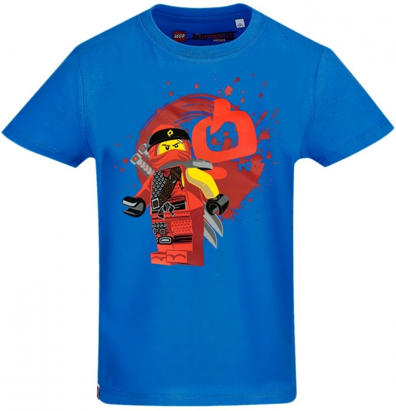 Lego Ninjago Kinder T-Shirt blau Q Jungen + Mädchen Gr. 104 116 128 140 Lego Wear original Bausteine Kleidung