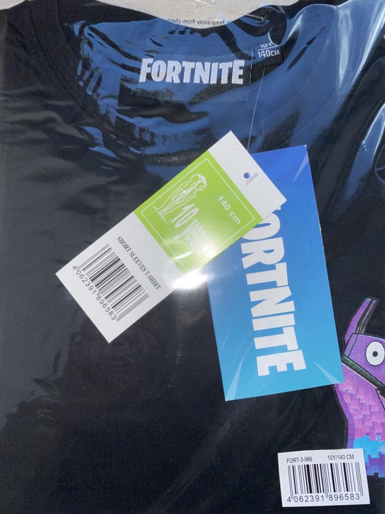 FORTNITE T-SHIRT black Jungen und Mädchen Gr.140 152 164 176 10 12 14 16 Jahre