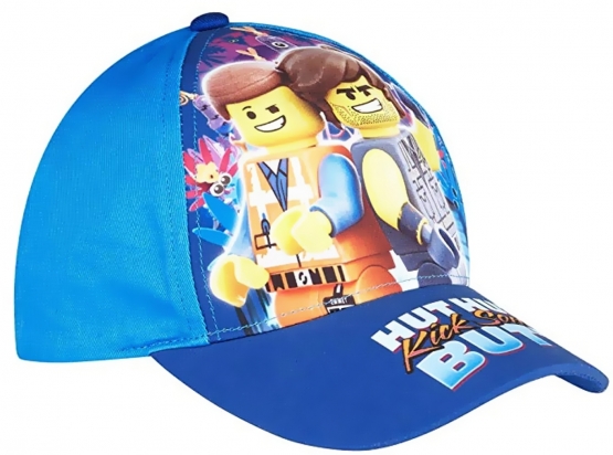 LEGO MOVIE CAP hut hut kick some Butt Jungen und Mädchen Basecap blau Gr 52 und 54