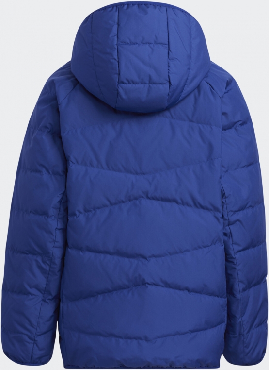 Adidas Kinderjacke Froozy Gr. 128 134 140 152 164 176 leichte Winterjacke mit Daunen Jungen + Mädchen Blau