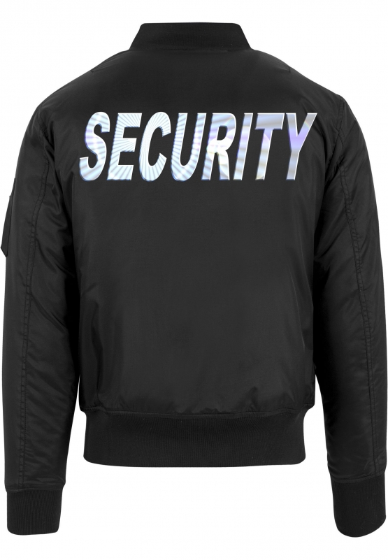 SECURITY Bomberjacke Schwarz S M L XL XXL 3XL 4XL 5XL