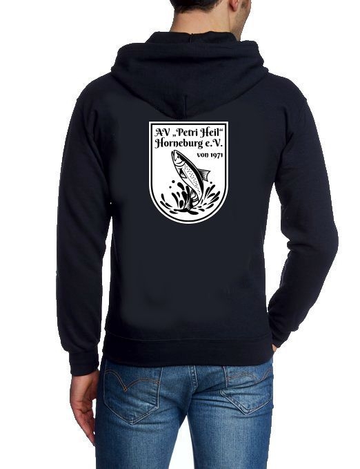 AV Horneburg Petri Heil Kapuzensweatshirt Jacke mit RV Gr. S M L XL XXL 3XL 4XL 5XL
