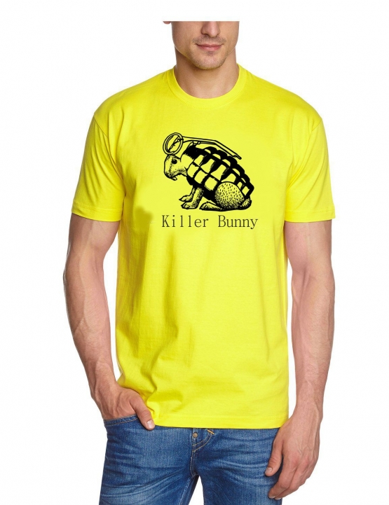 KILLER-BUNNY T-SHIRT GELB HANDGRANATE S-XXL