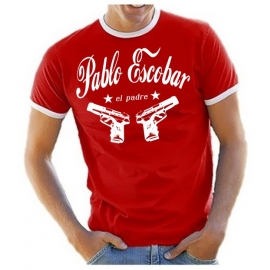 PABLO ESCOBAR EL PADRE RINGER T-SHIRT