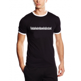 Fuhsbahlwehldmeisderschaffd Fußball T-Shirt schwarz RINGER S M L