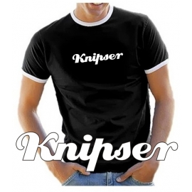 KNIPSER Fußball T-Shirt schwarz RINGER S M L XL XXL