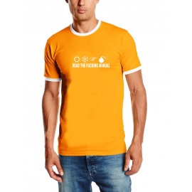 RTFM read the fucking manual RINGER TSHIRT