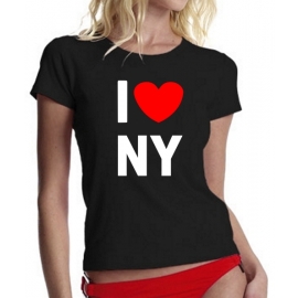 I LOVE NY girly T-SHIRT DAMEN