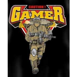 CAUTION GAMER ! T-SHIRT S M L XL XXL