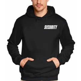 SECURITY - SWEATSHIRT mit Kapuze - reflektierende Folie