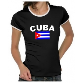 KUBA FLAGGE Cuba libre Girly Ringer S M L XL