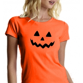 Helloween T-SHIRT Kürbis Kinder + Erwachsene orange