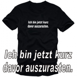 Ich bin jetzt kurz davor auszurasten ! T-SHIRT Herren