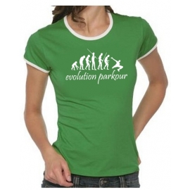 Parkour evolution Girly Ringer  T-SHIRT S M L XL XXL XXXL