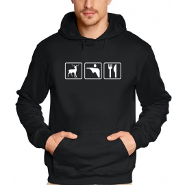 JÄGER HOODIE Sweatshirt Schützenkönig Grillen